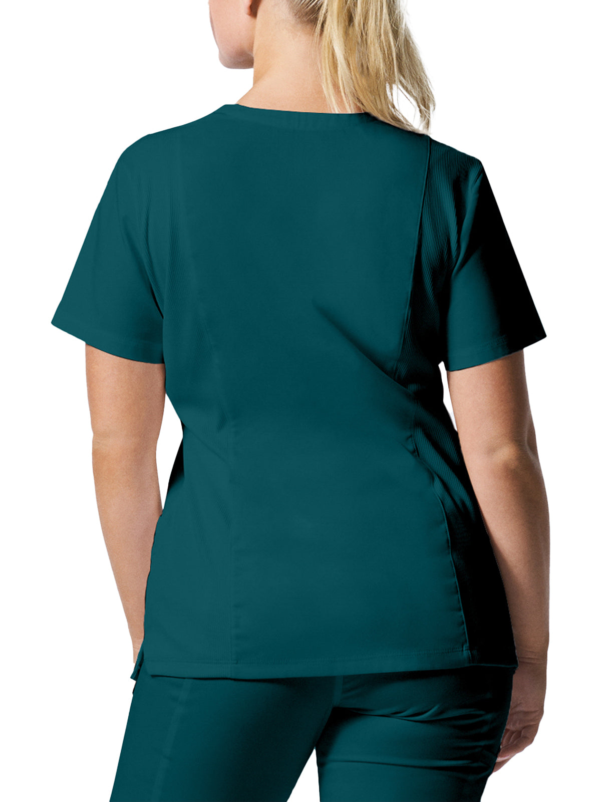 Women's 3-Pocket V-Neck Top - LT105 - Caribbean