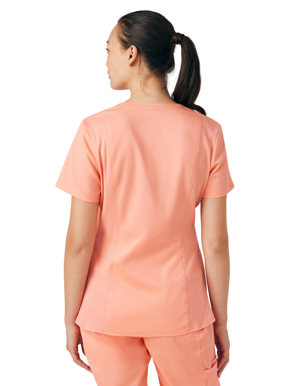 Women's 3-Pocket V-Neck Top - LT105 - Desert Flower