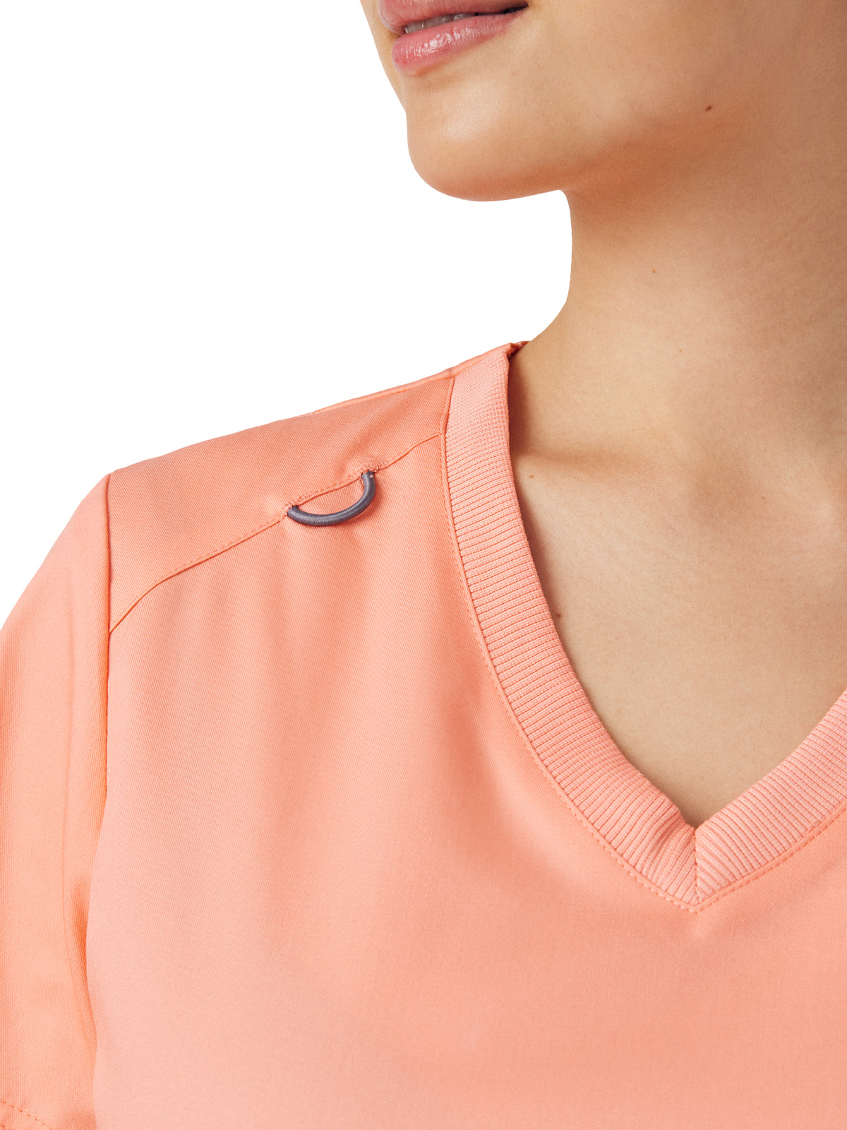 Women's 3-Pocket V-Neck Top - LT105 - Desert Flower