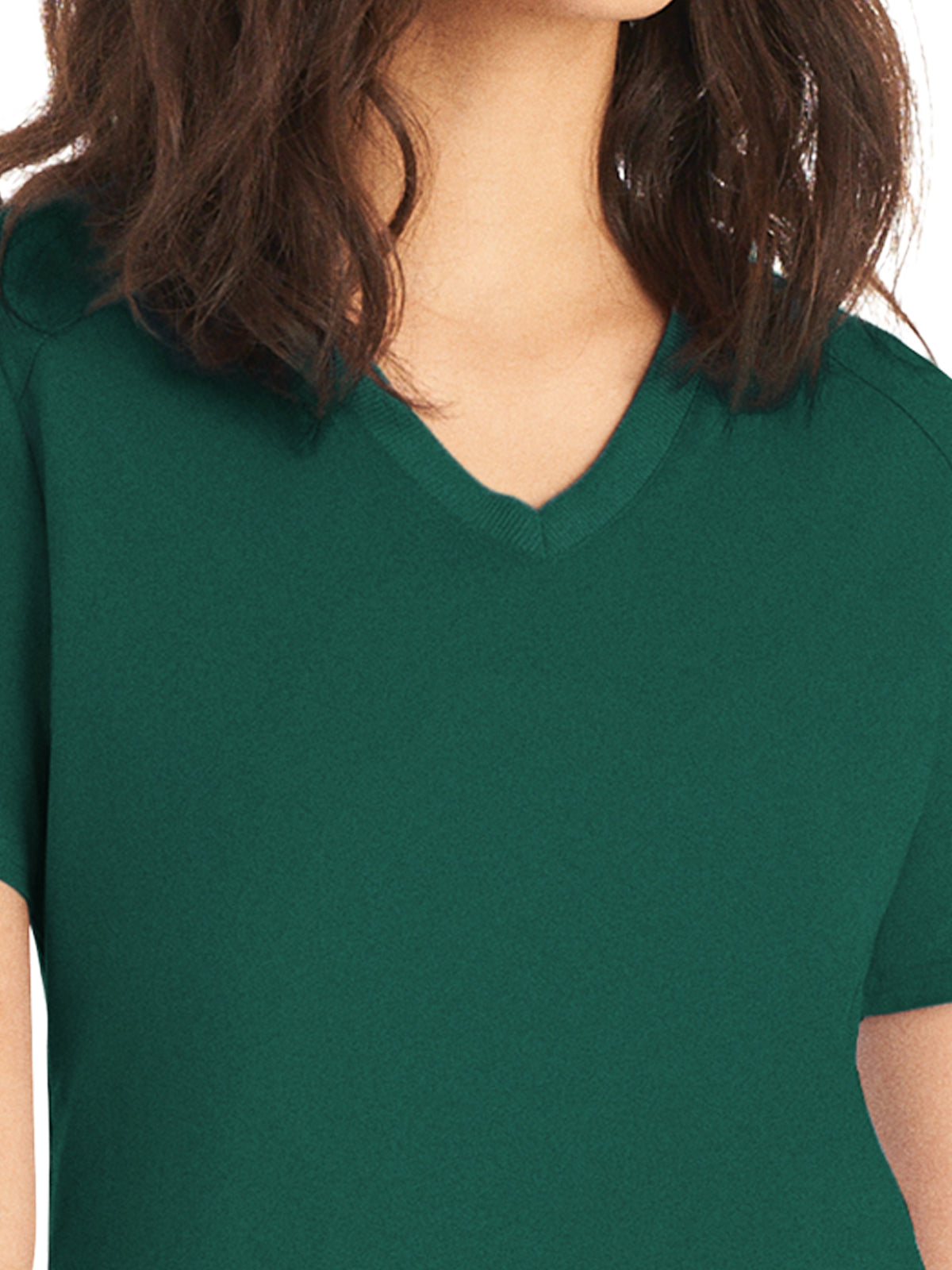 Women's 3-Pocket V-Neck Top - LT105 - Hunter