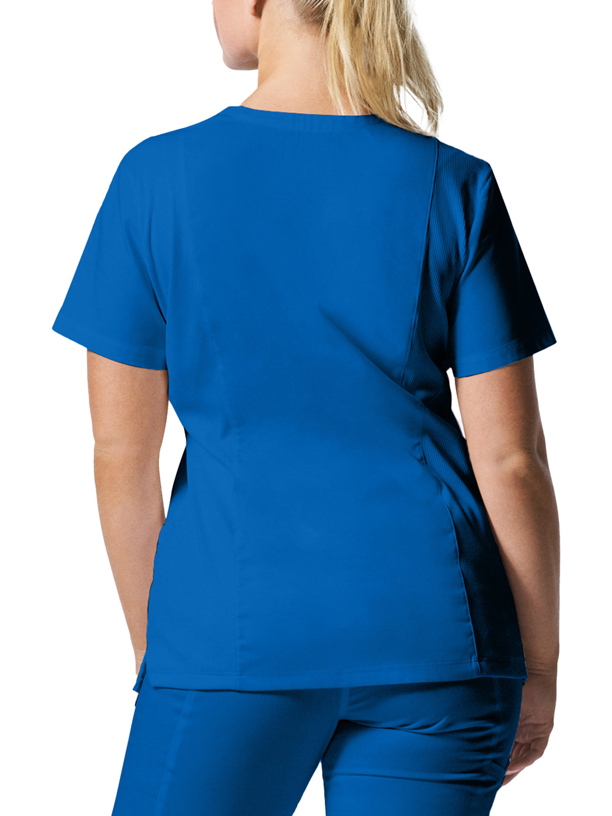 Women's 3-Pocket V-Neck Top - LT105 - Royal