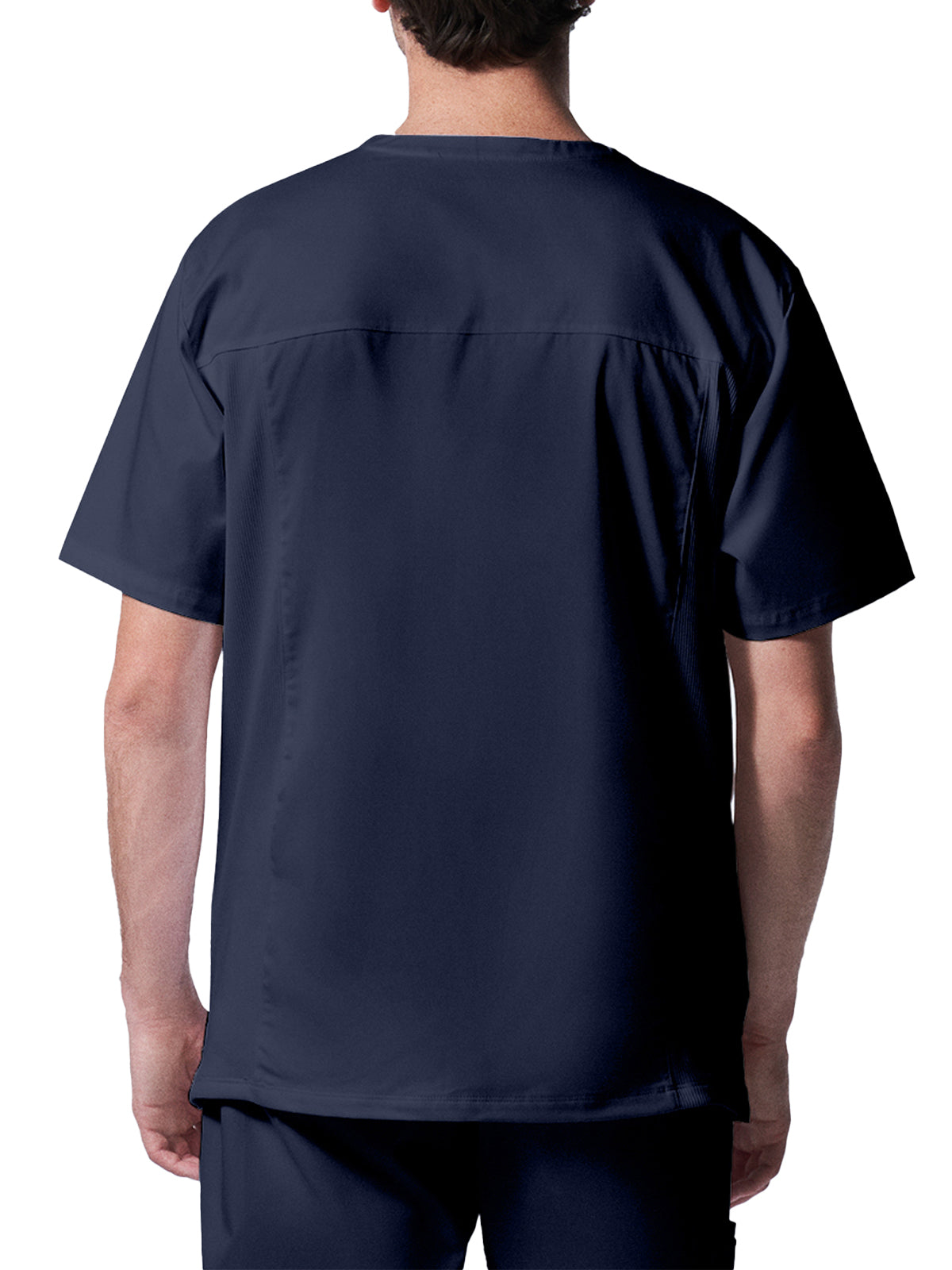 Men's 4-Pocket Back Yoke V-Neck Top - LT109 - True Navy