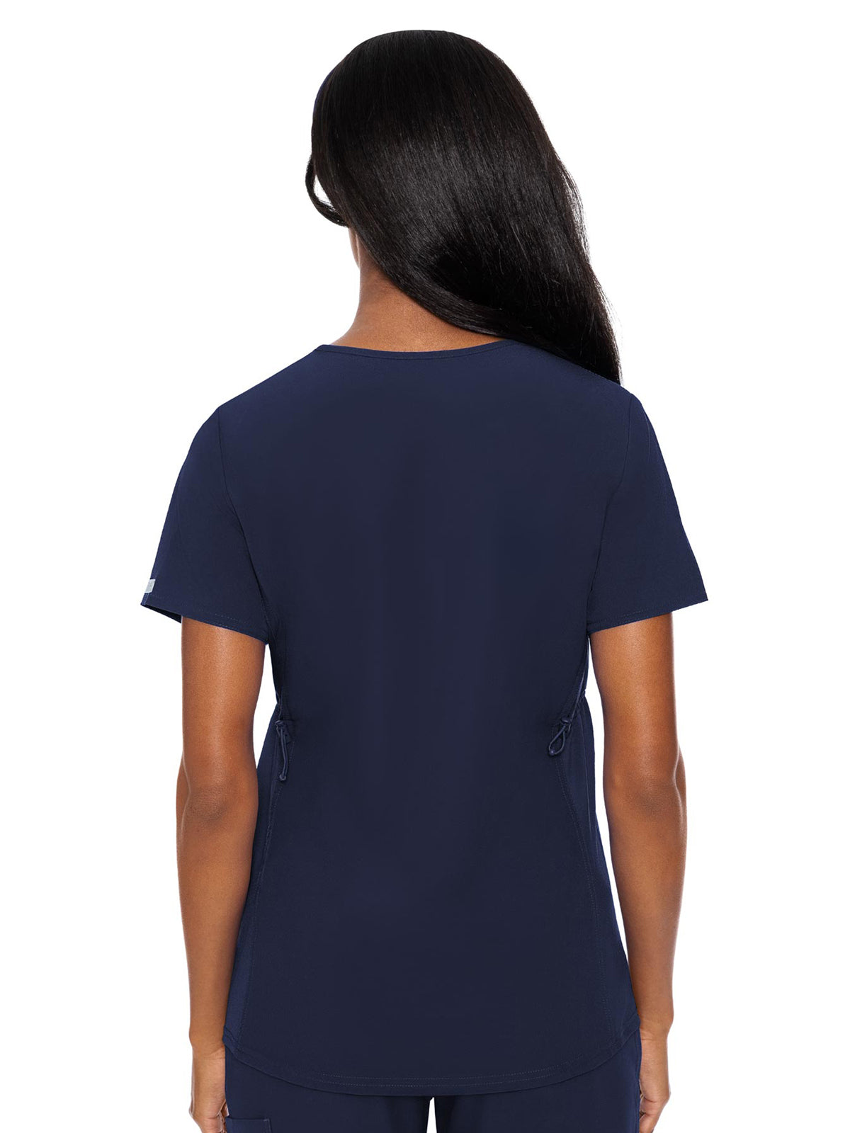 Women's 2-Pocket V-Neck Maternity Top - 628 - Navy
