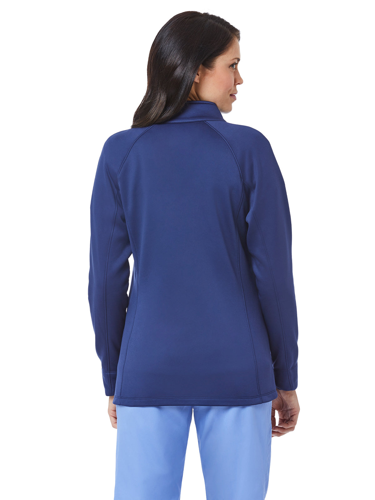 Women's Three-Pocket Bonded Fleece Jacket - 3812 - Navy