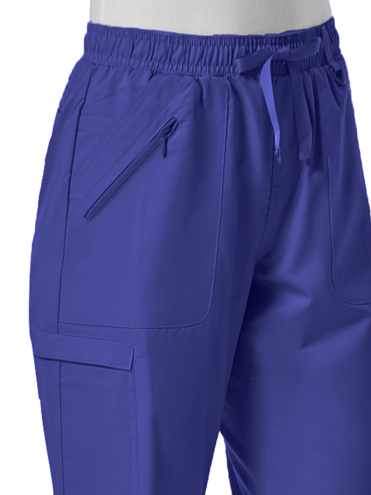 Women's Six-Pocket Full Elastic Pant - 7308 - Galaxy Blue
