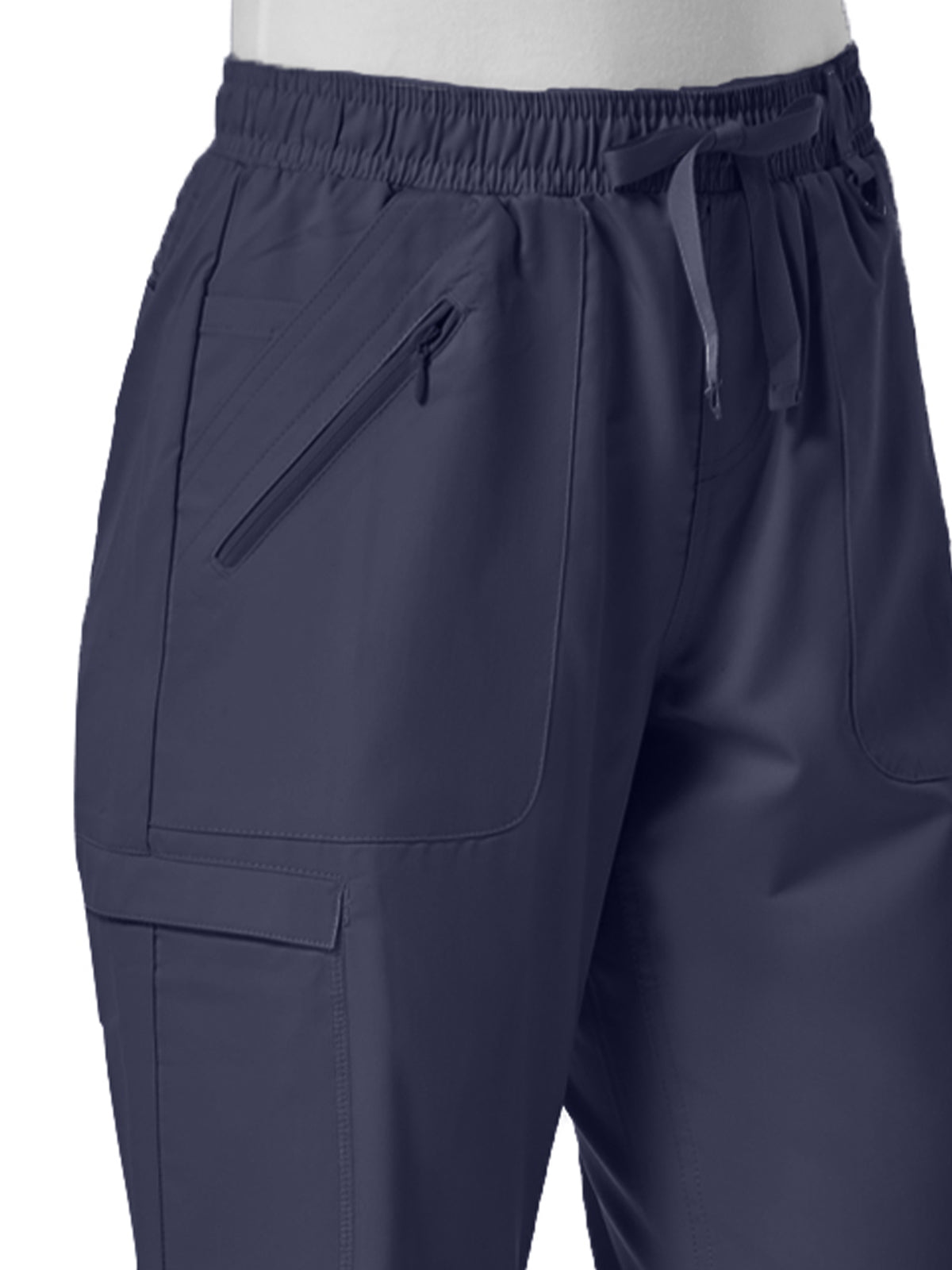 Women's Six-Pocket Full Elastic Pant - 7308 - True Navy