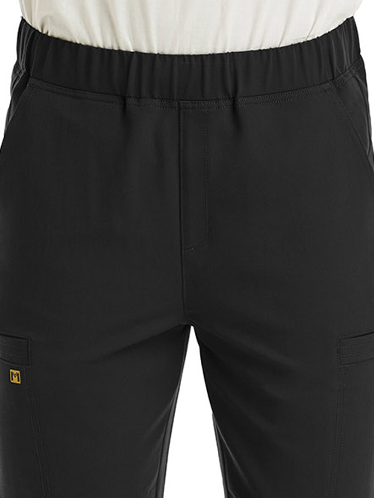 Men's Six-Pocket Full Elastic Jogger Pant - 8902 - Black