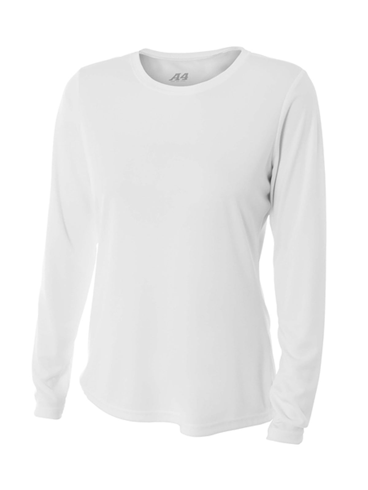 Women's Pocketless Cooling Performance Long Sleeve Tee - A4NW3002 - White