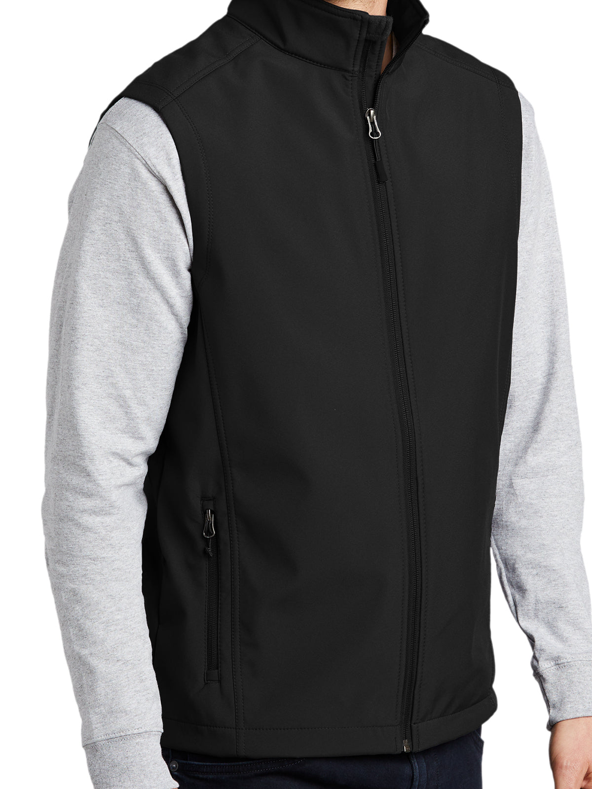Men's Soft Shell Vest - J325 - Black