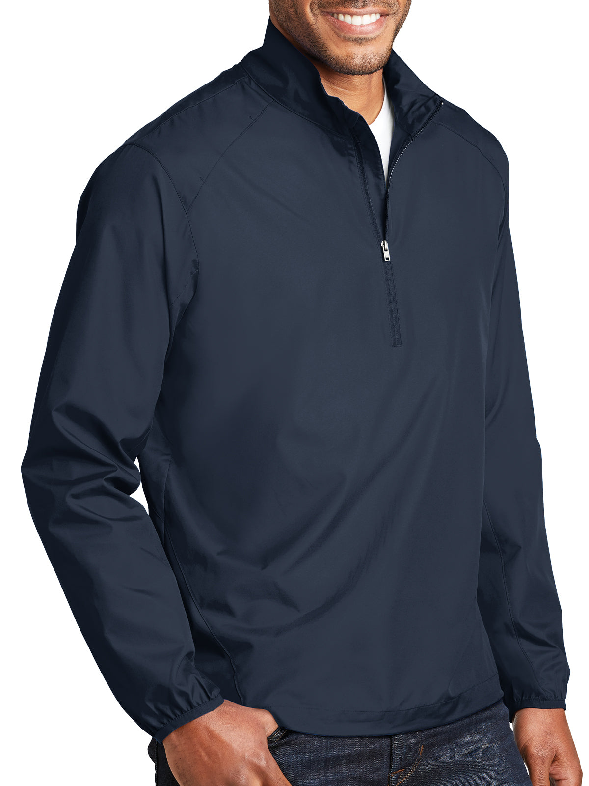 Men's Zephyr 1/2-Zip Pullover Jacket - J343 - Dress Blue Navy
