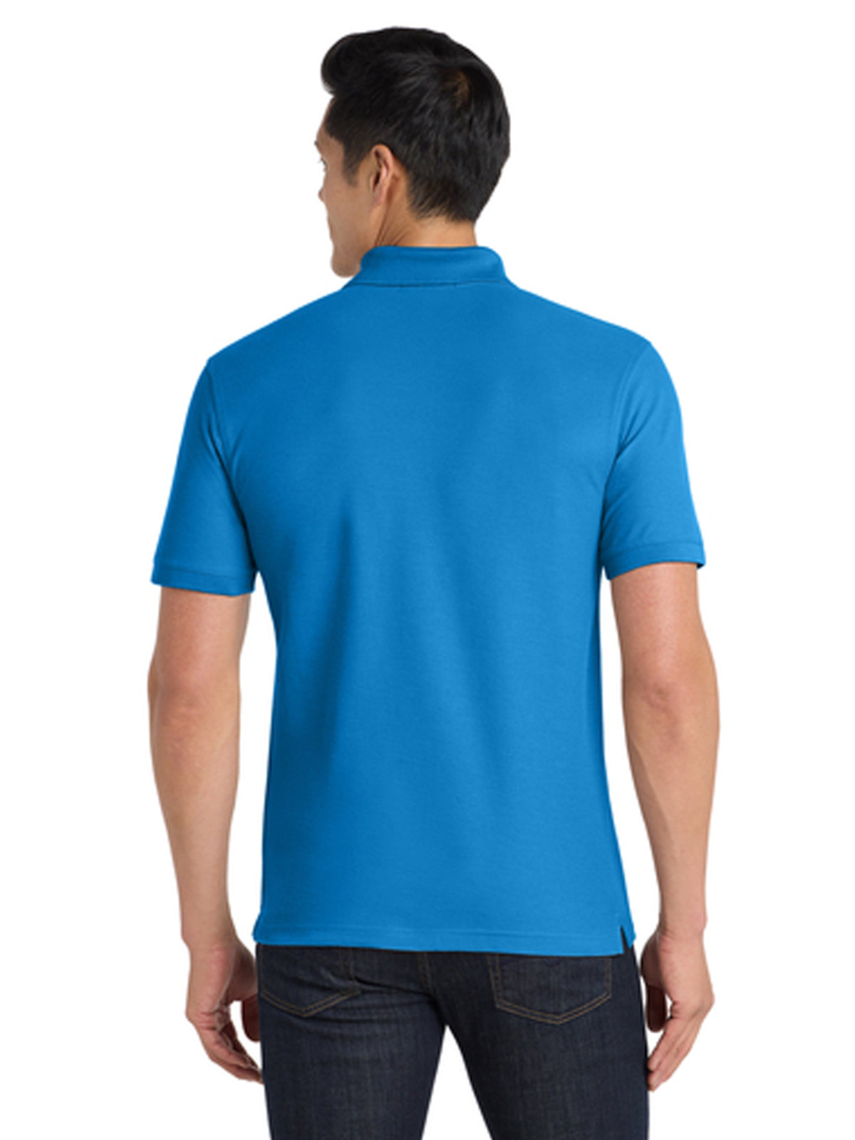 Men's Classic Pique Polo Shirt - K100 - Coastal Blue
