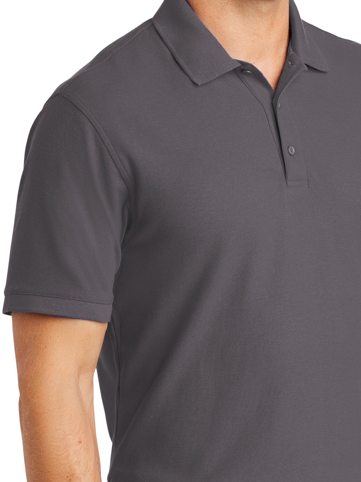 Men's Classic Pique Polo Shirt - K100 - Graphite