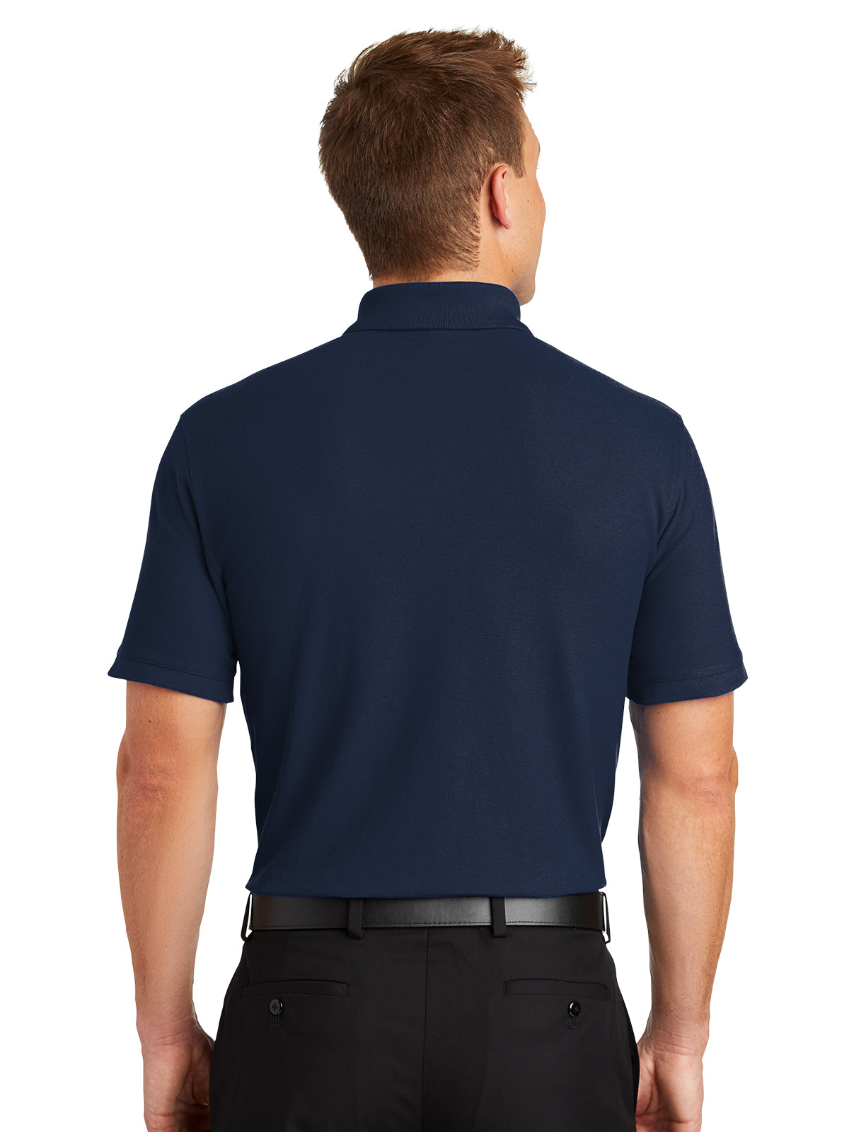 Men's Classic Pique Polo Shirt - K100 - River Blue Navy