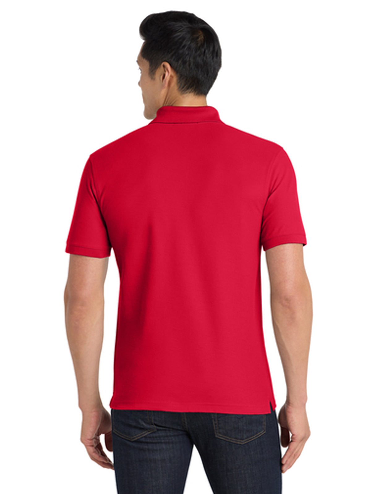 Men's Classic Pique Polo Shirt - K100 - Rich Red