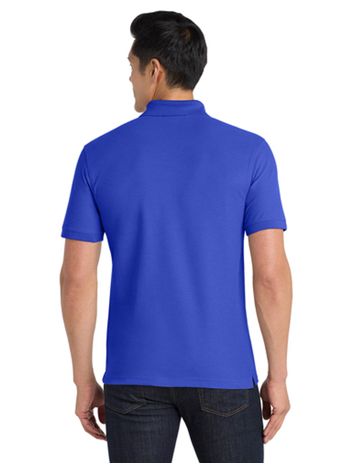 Men's Classic Pique Polo Shirt - K100 - True Royal