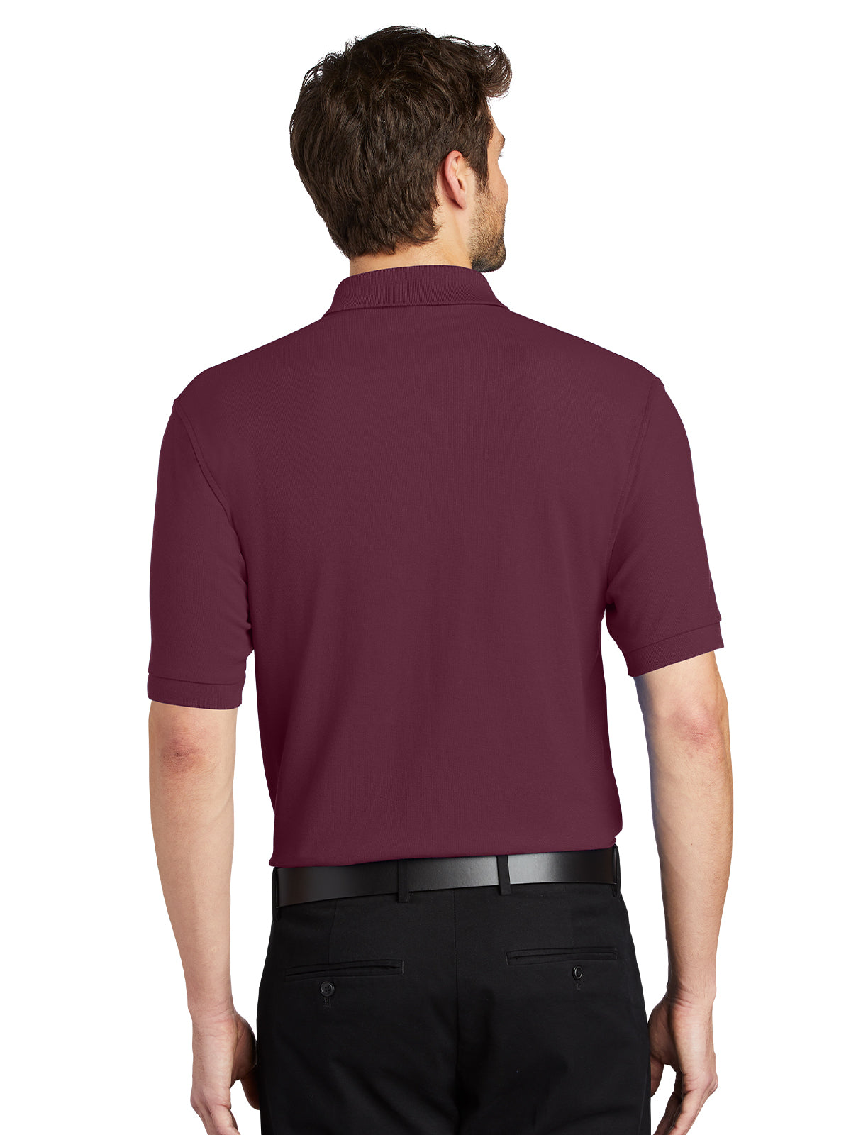 Men's Stretch Pique Polo - K500 - Burgundy