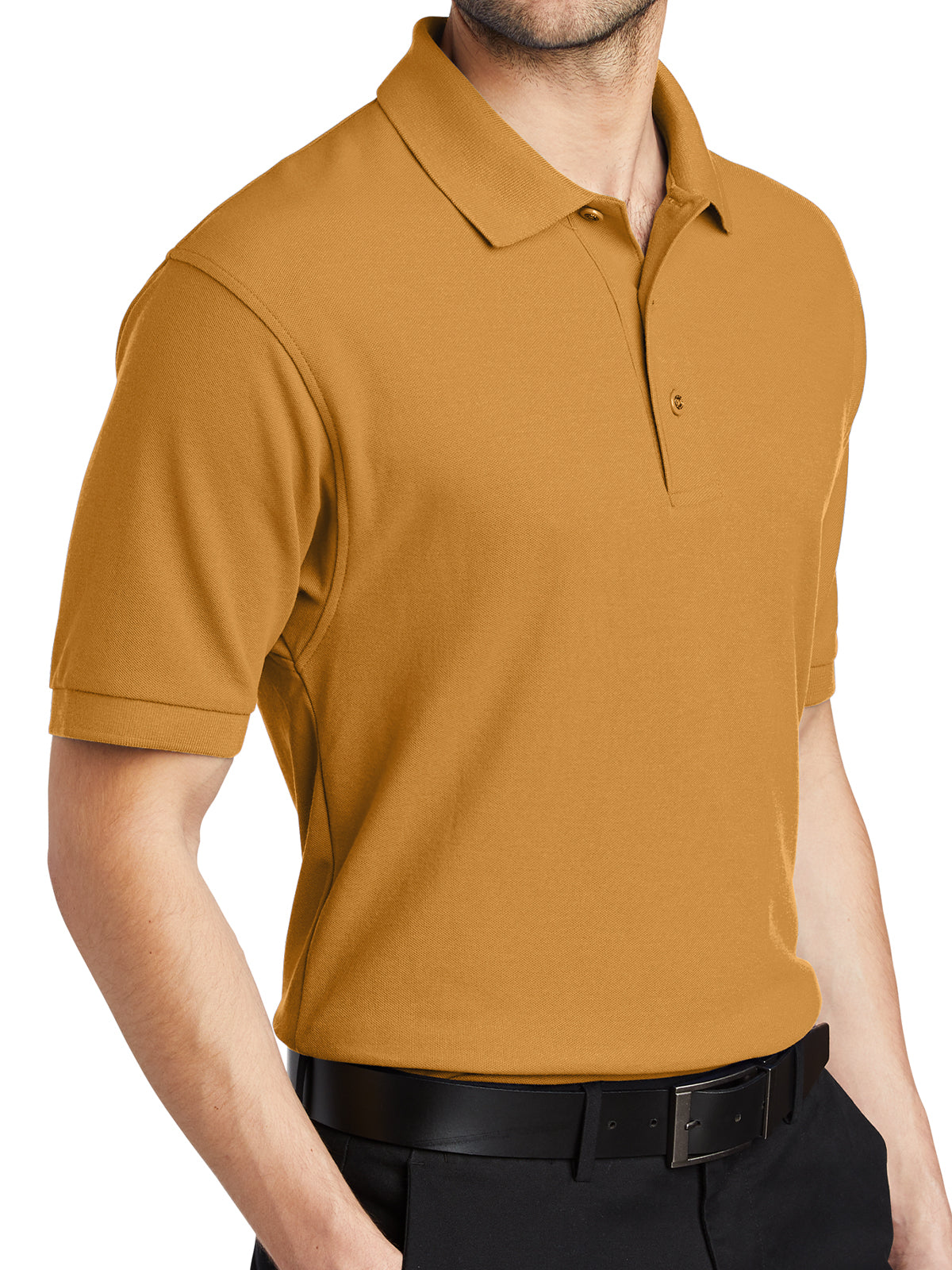 Men's Stretch Pique Polo - K500 - Gold