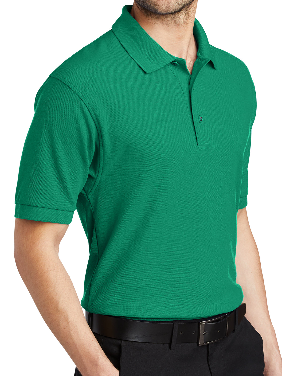 Men's Stretch Pique Polo - K500 - Kelly Green