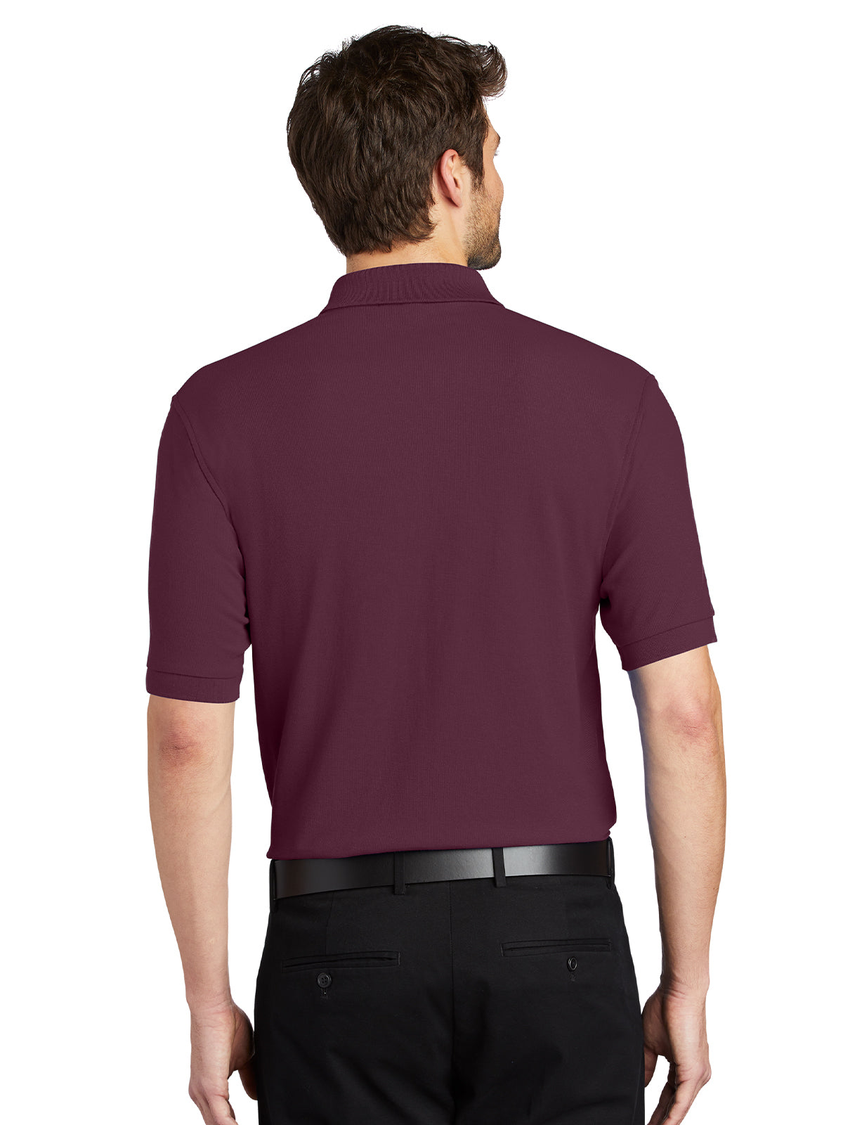 Men's Stretch Pique Polo - K500 - Maroon