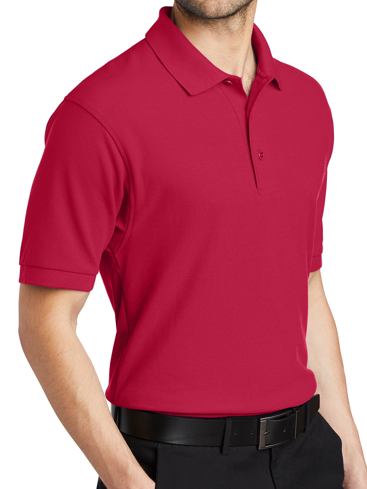 Men's Stretch Pique Polo - K500 - Red
