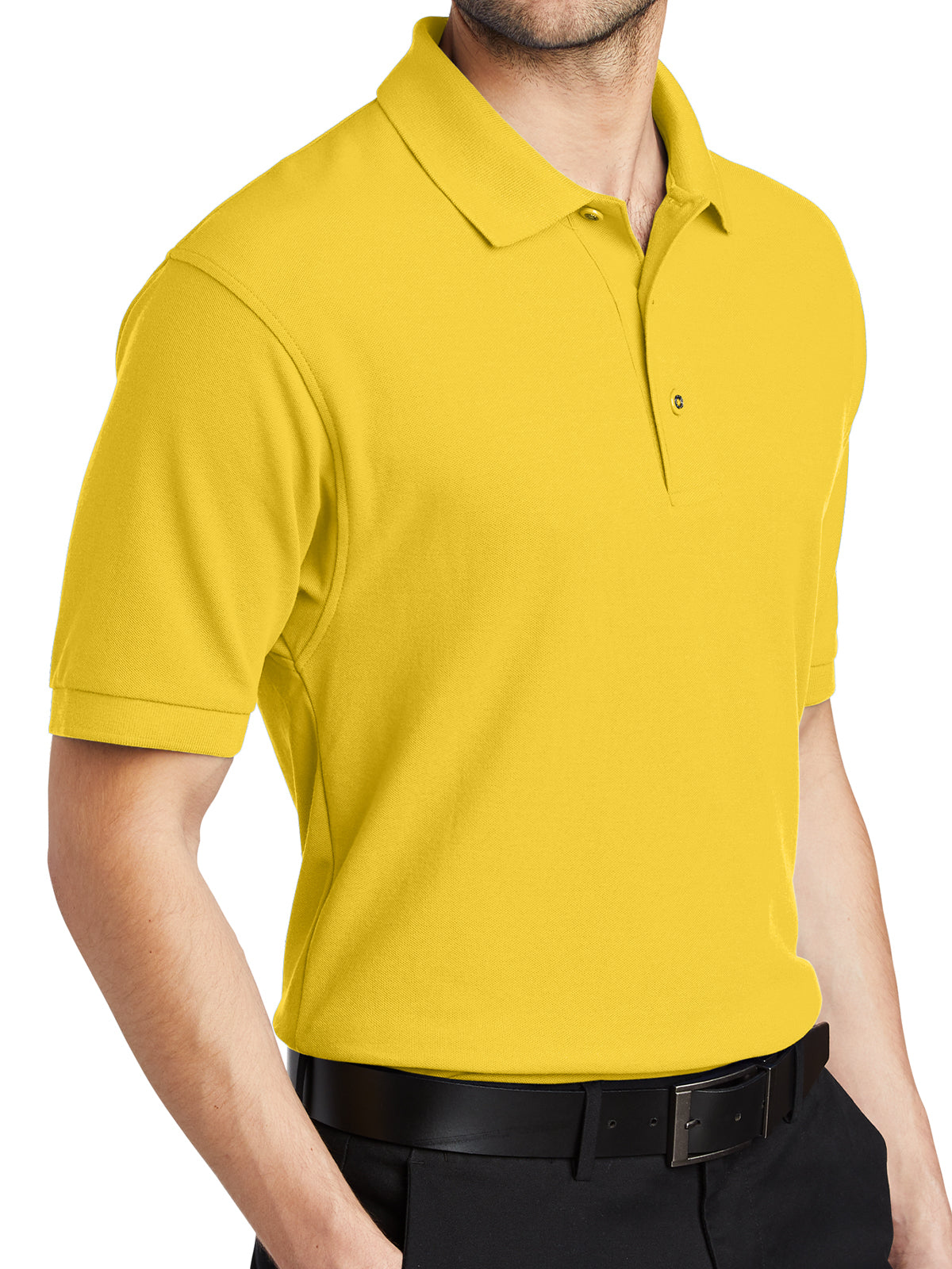 Men's Stretch Pique Polo - K500 - Sunflower Yellow