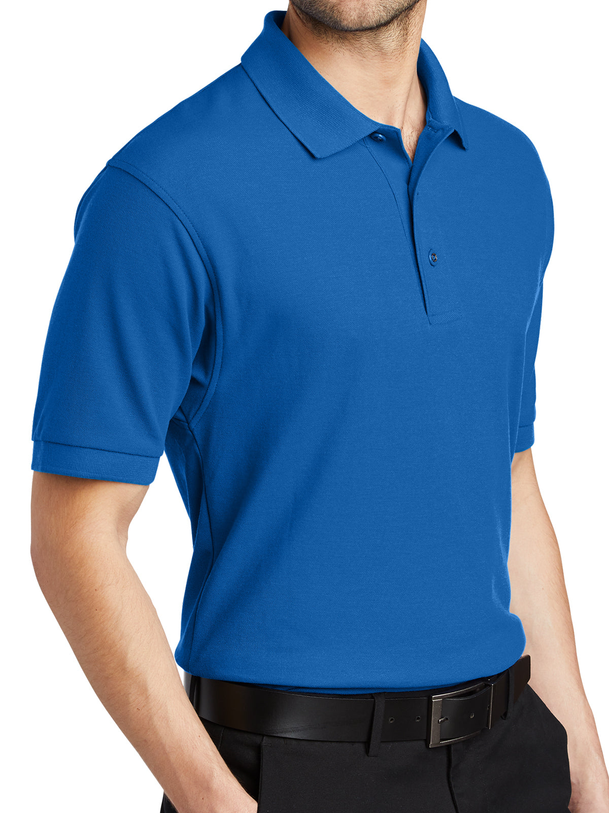 Men's Stretch Pique Polo - K500 - Strong Blue