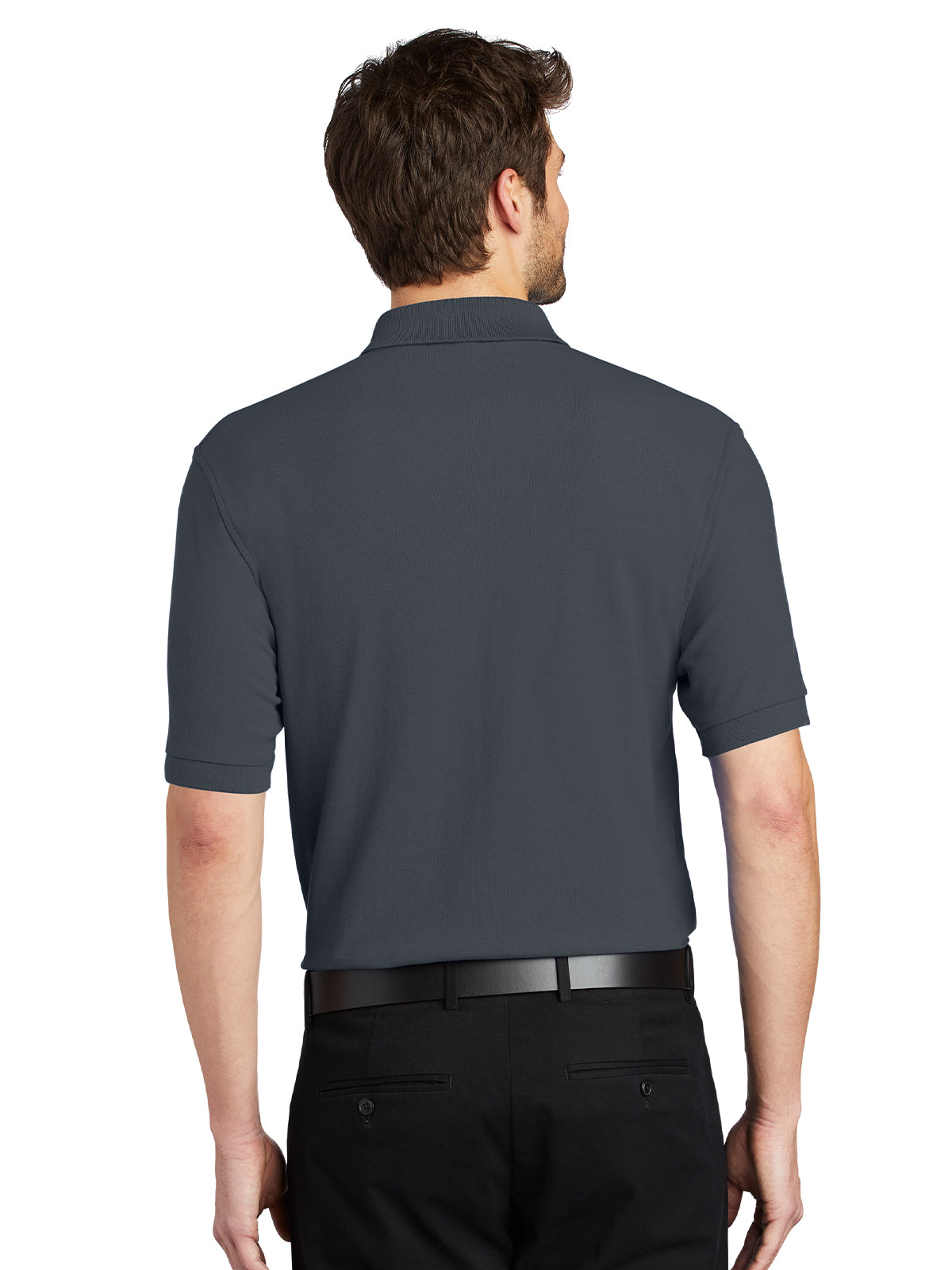 Men's Stretch Pique Polo - K500 - Steel Grey