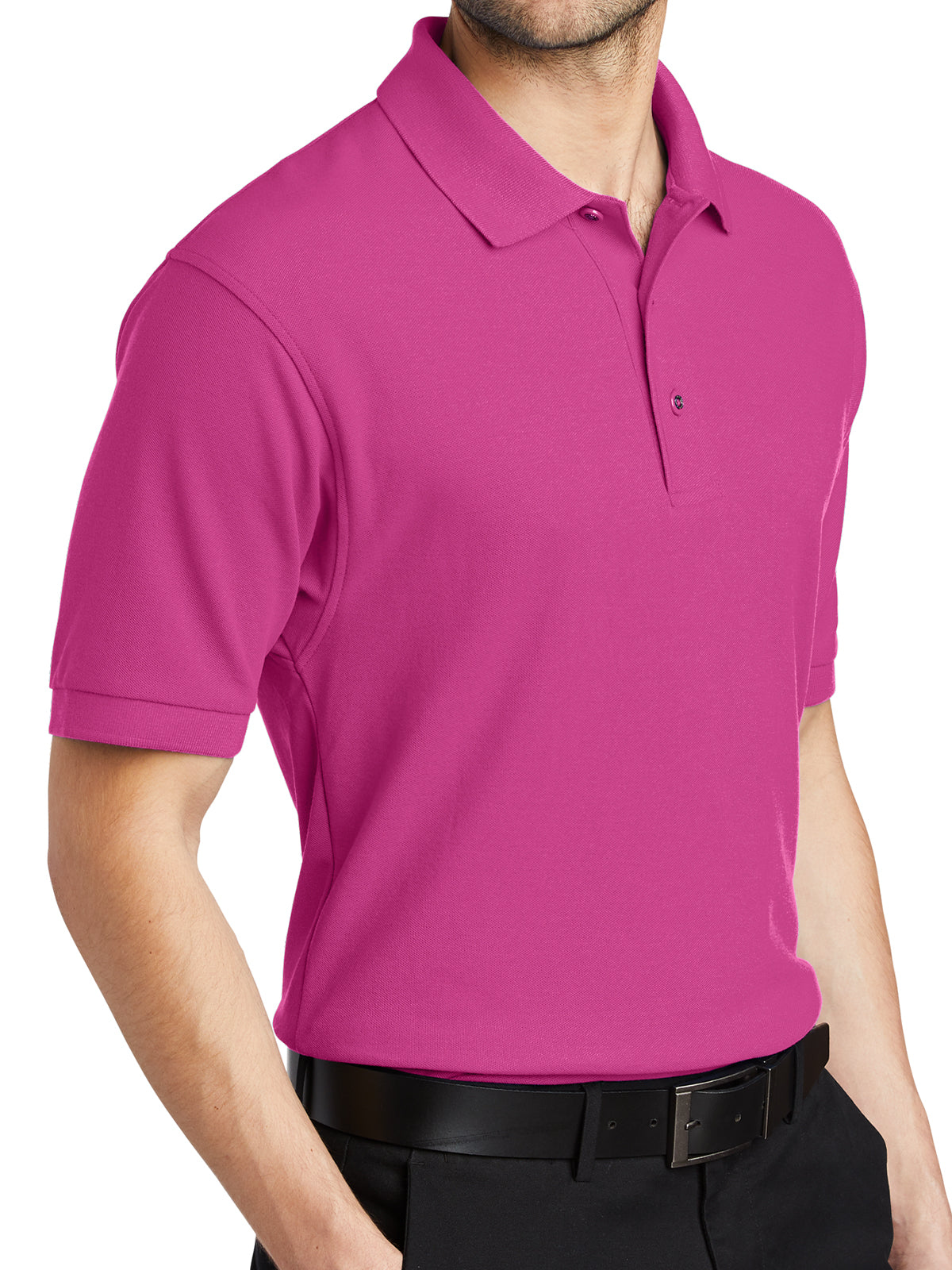 Men's Stretch Pique Polo - K500 - Tropical Pink