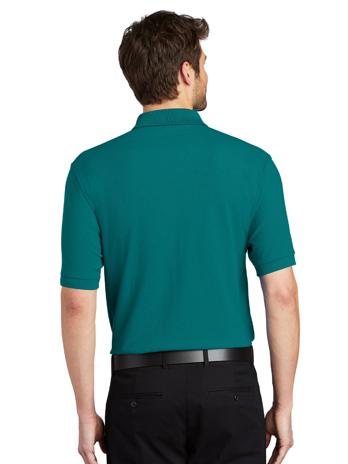Men's Stretch Pique Polo - K500 - Teal Green
