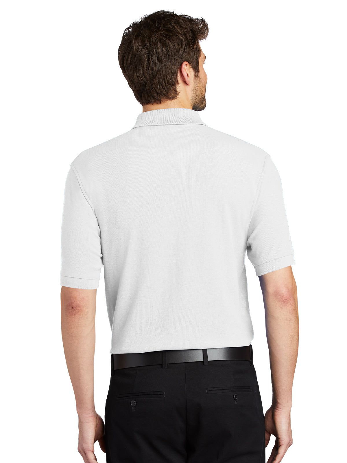 Men's Stretch Pique Polo - K500 - White