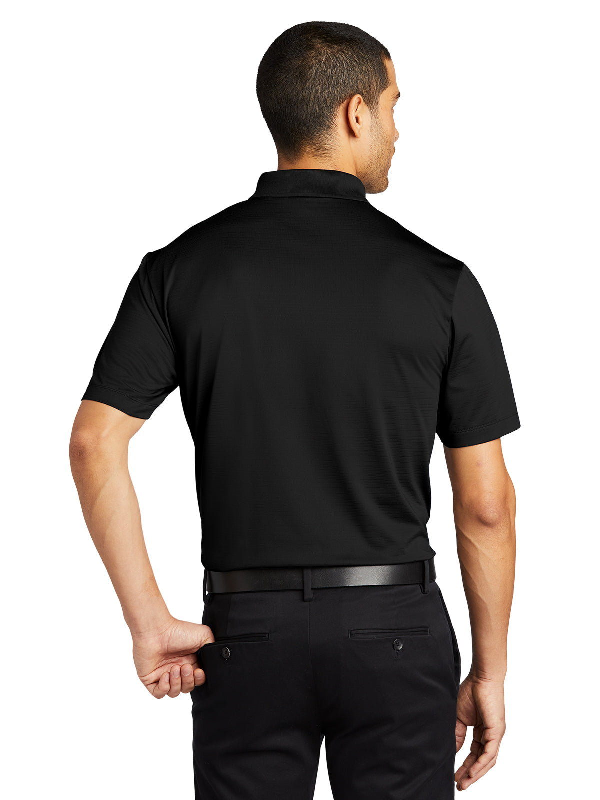 Men's Eclipse Stretch Polo - K587 - Deep Black