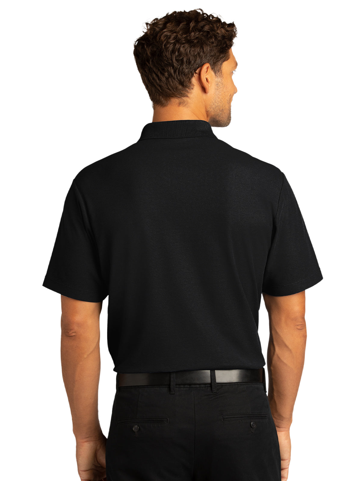 Men's Short Sleeve Polo - K810 - Deep Black