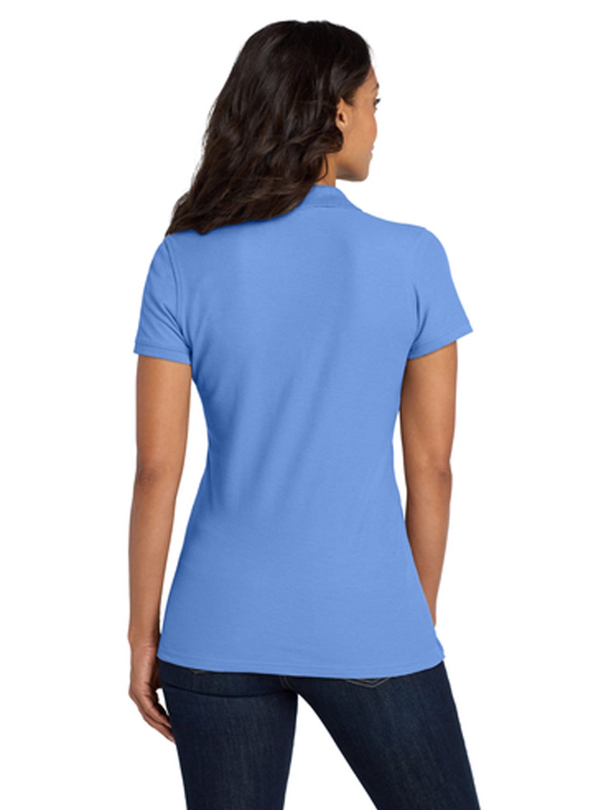 Women's Classic Pique Polo Shirt - L100 - Carolina Blue