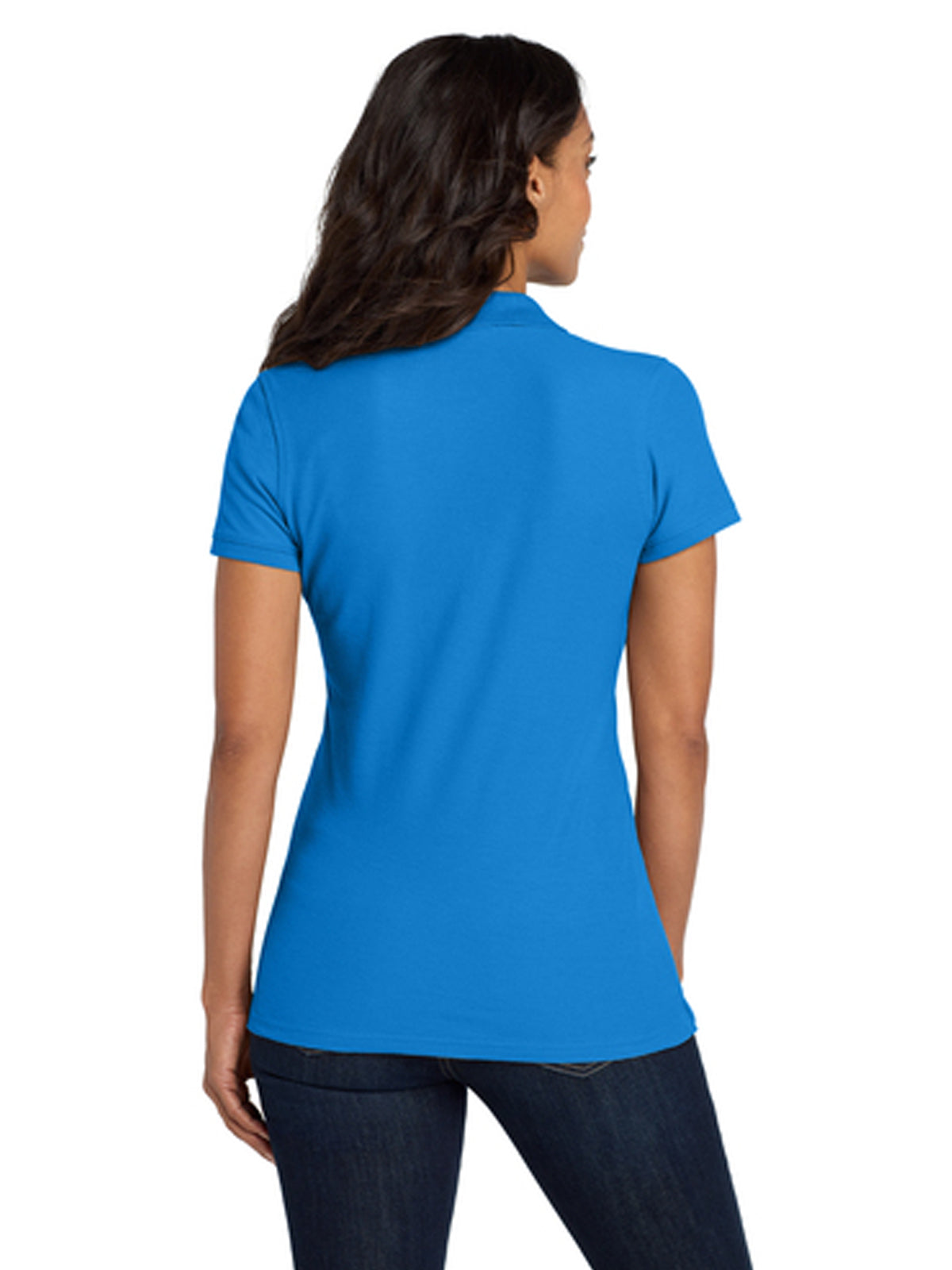 Women's Classic Pique Polo Shirt - L100 - Coastal Blue