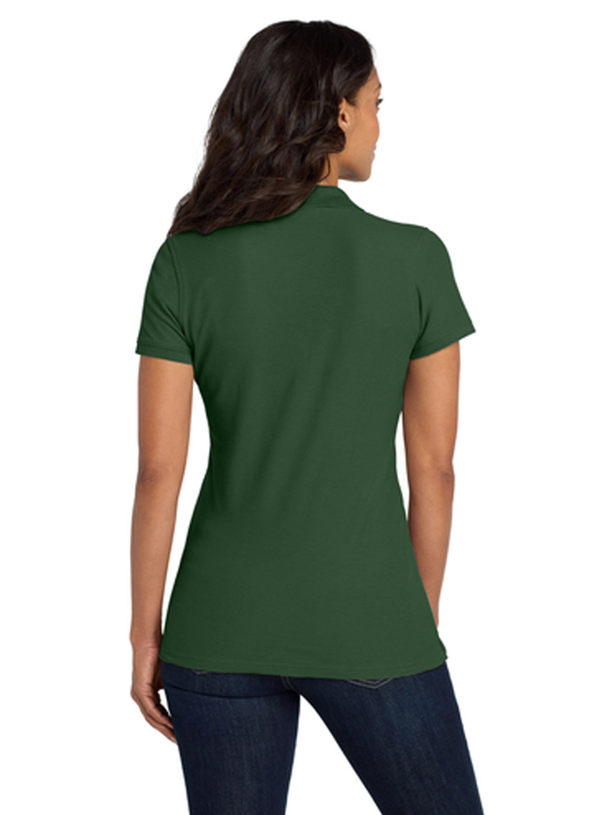 Women's Classic Pique Polo Shirt - L100 - Deep Forest Green