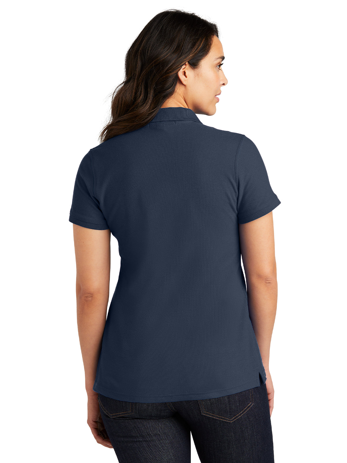 Women's Classic Pique Polo Shirt - L100 - River Blue Navy