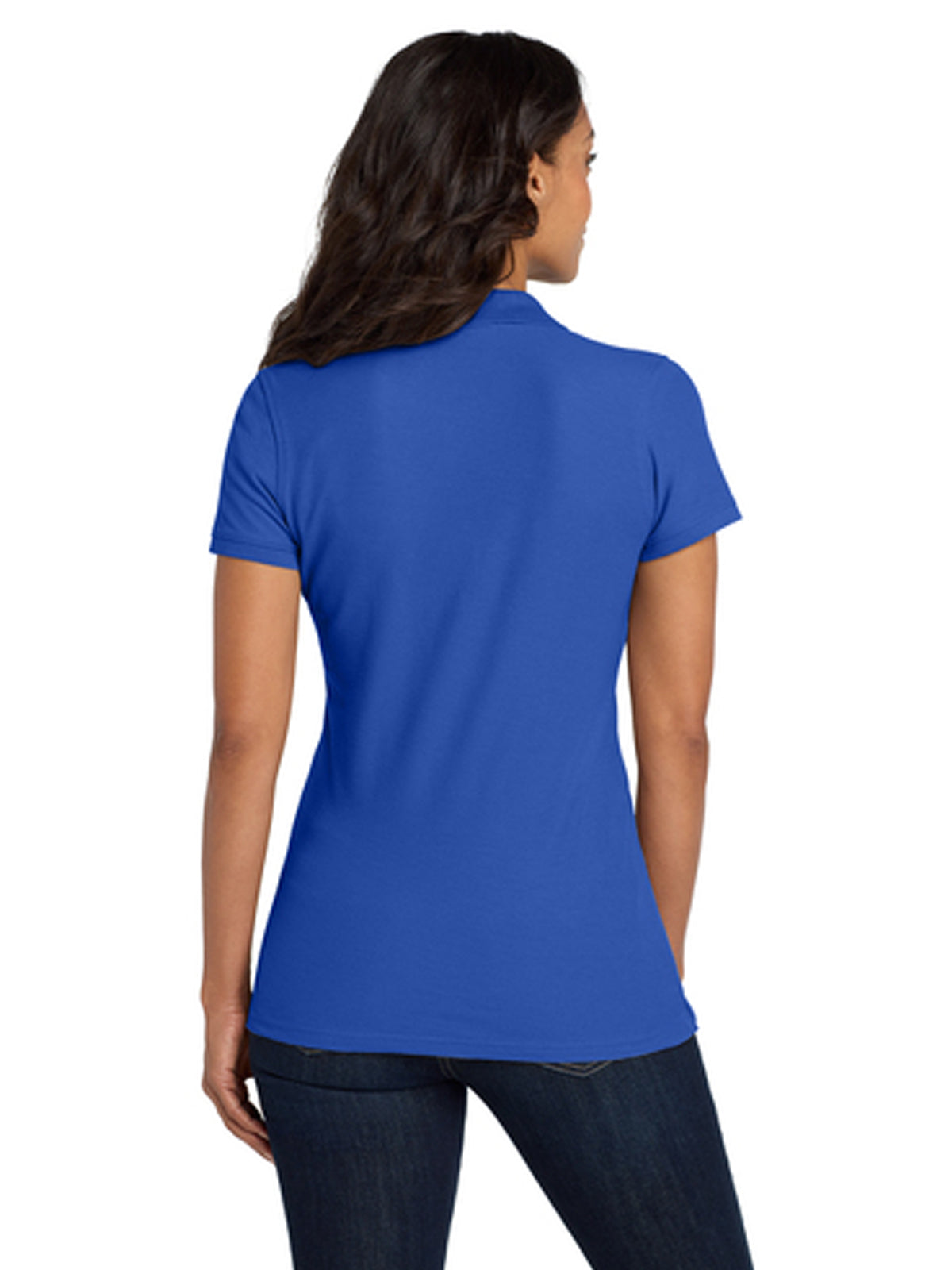 Women's Classic Pique Polo Shirt - L100 - True Royal