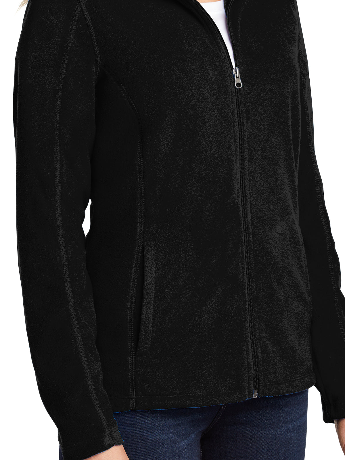 Women's Microfleece Jacket - L223 - Black