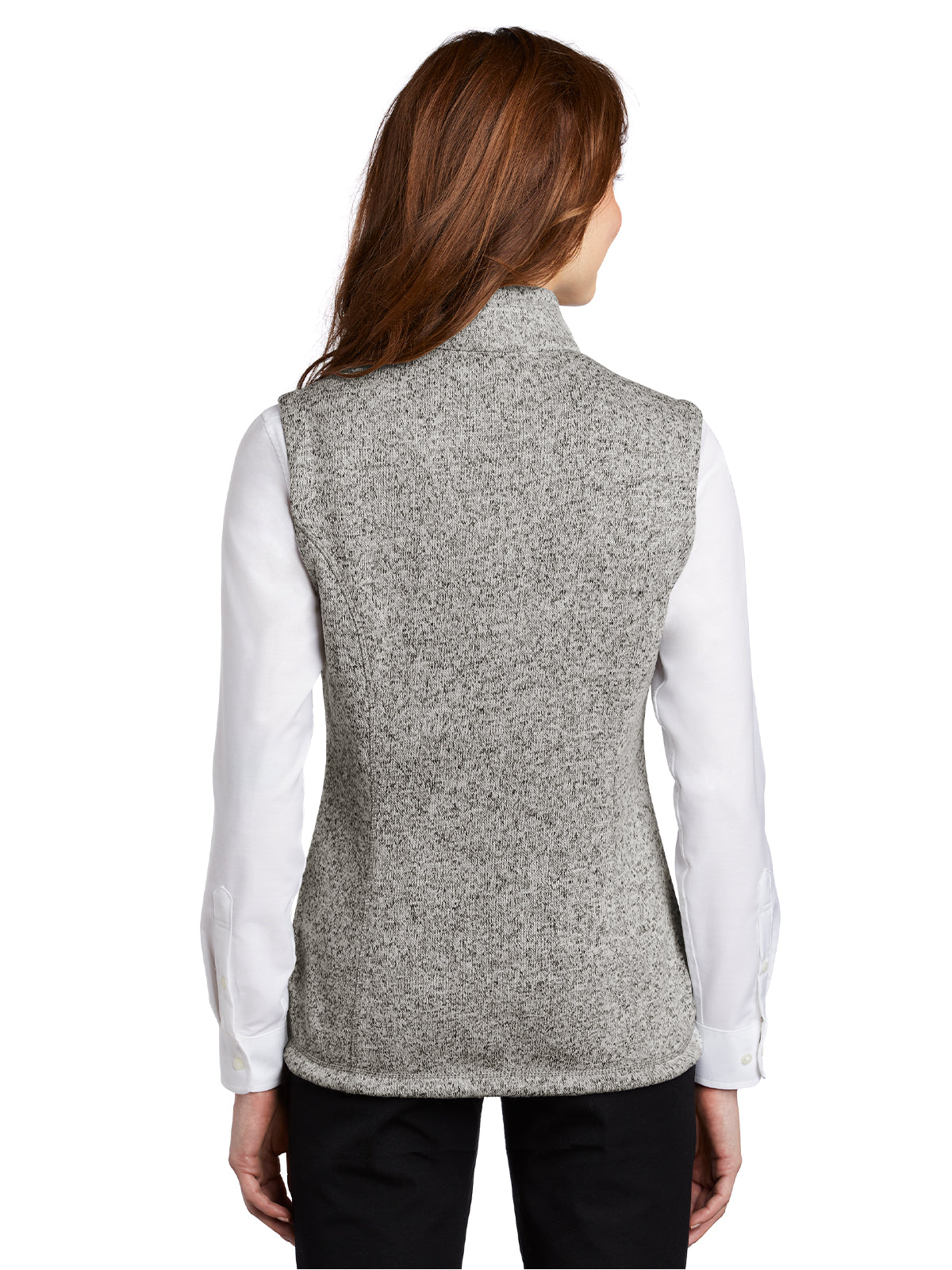 Women's Fleece Vest - L236 - Grey Heather