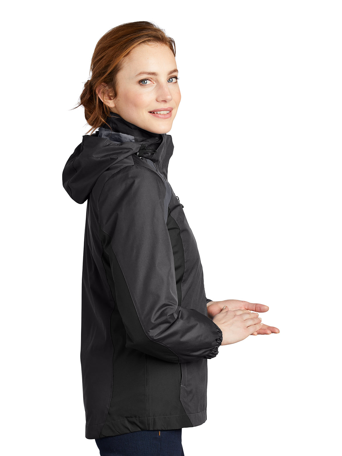 Women's Colorblock 3-in-1 Jacket - L321 - Black/Black/Magnet
