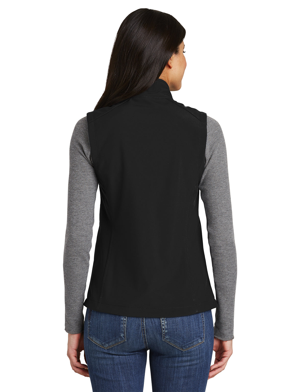 Women's Soft Shell Vest - L325 - Black