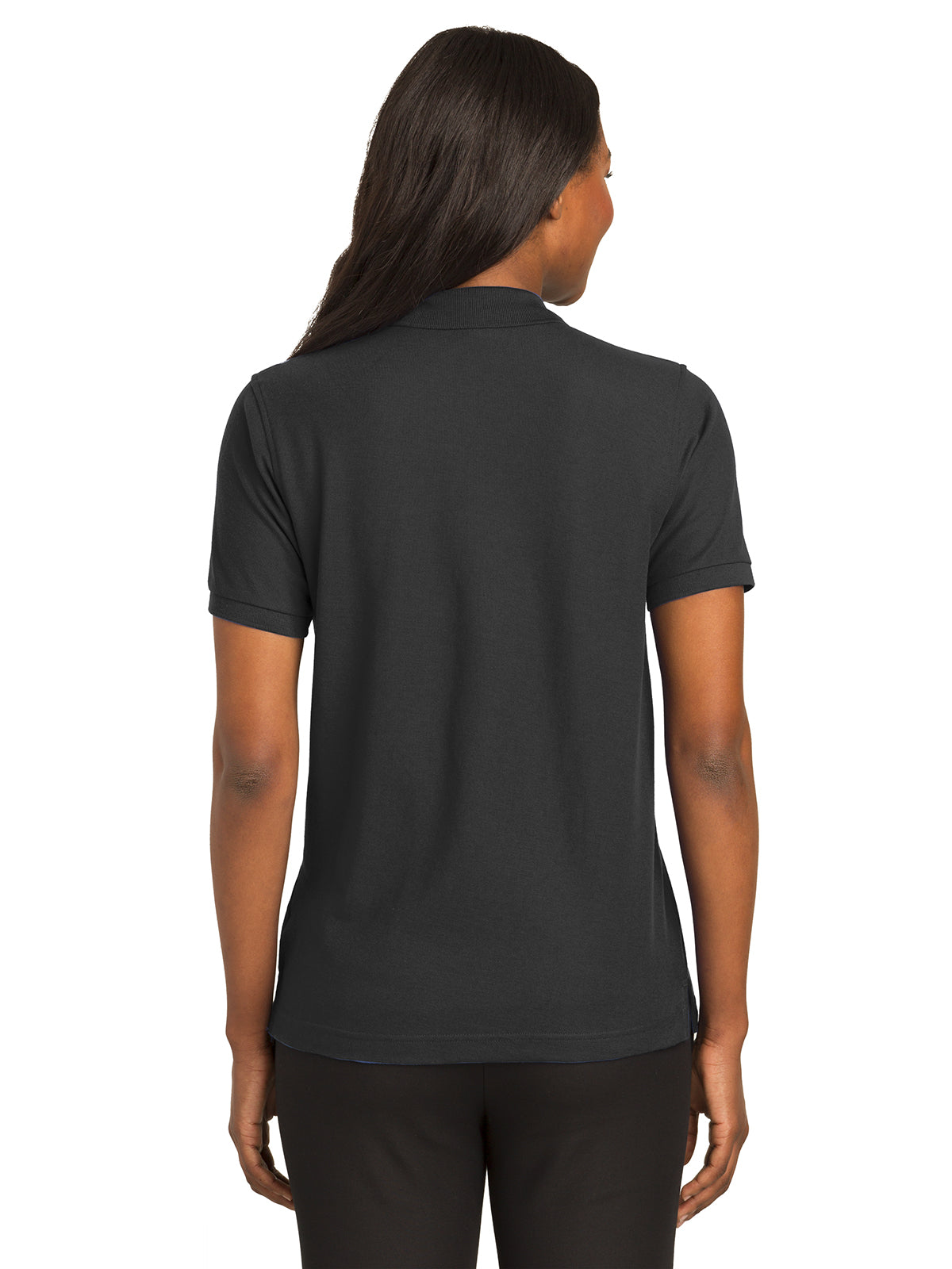 Women's Silk Touch Polo Shirt - L500 - Black