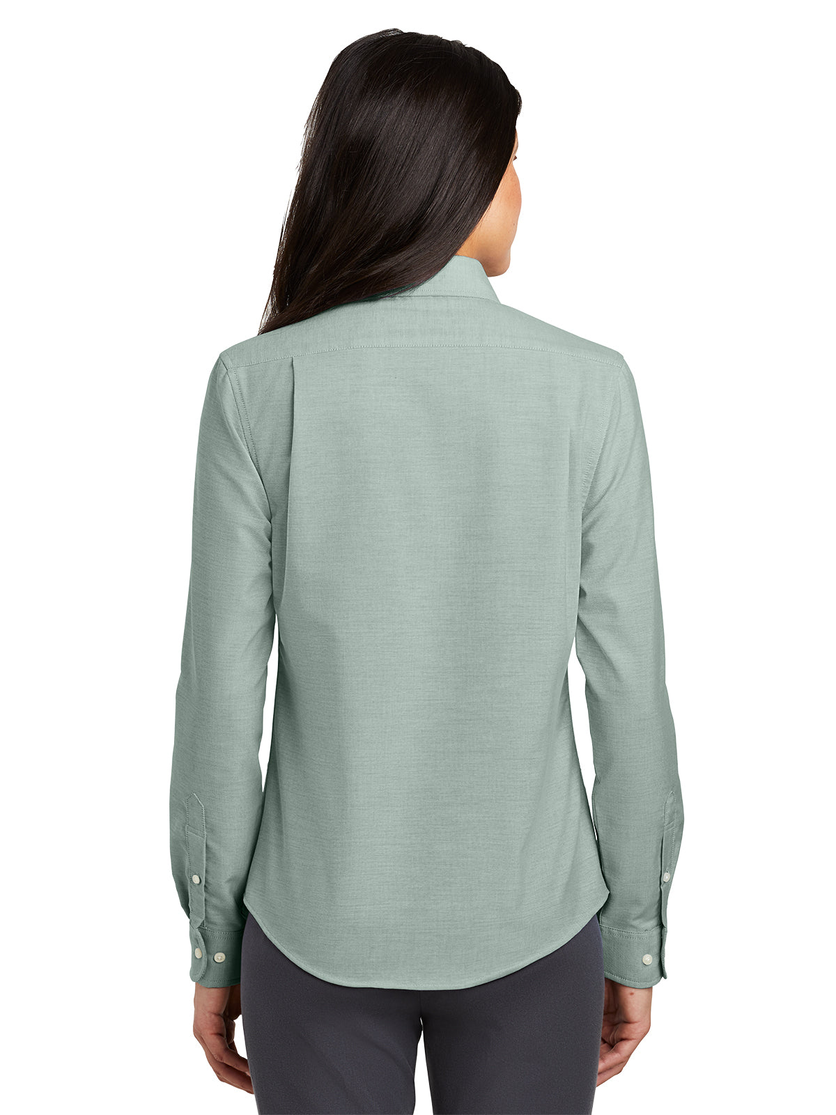 Women's Oxford Button Up Shirt - L658 - Green