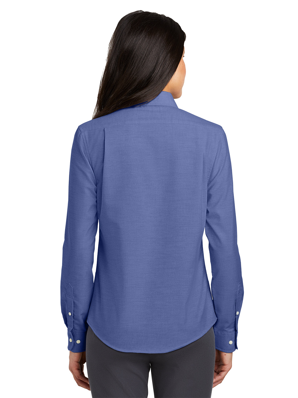 Women's Oxford Button Up Shirt - L658 - Navy