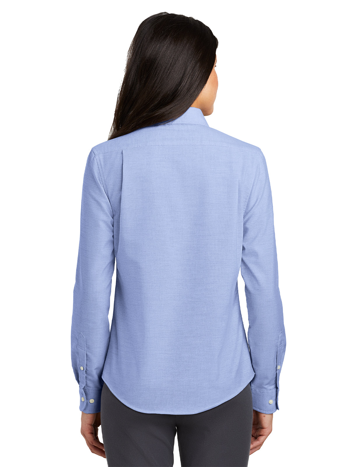 Women's Oxford Button Up Shirt - L658 - Oxford Blue