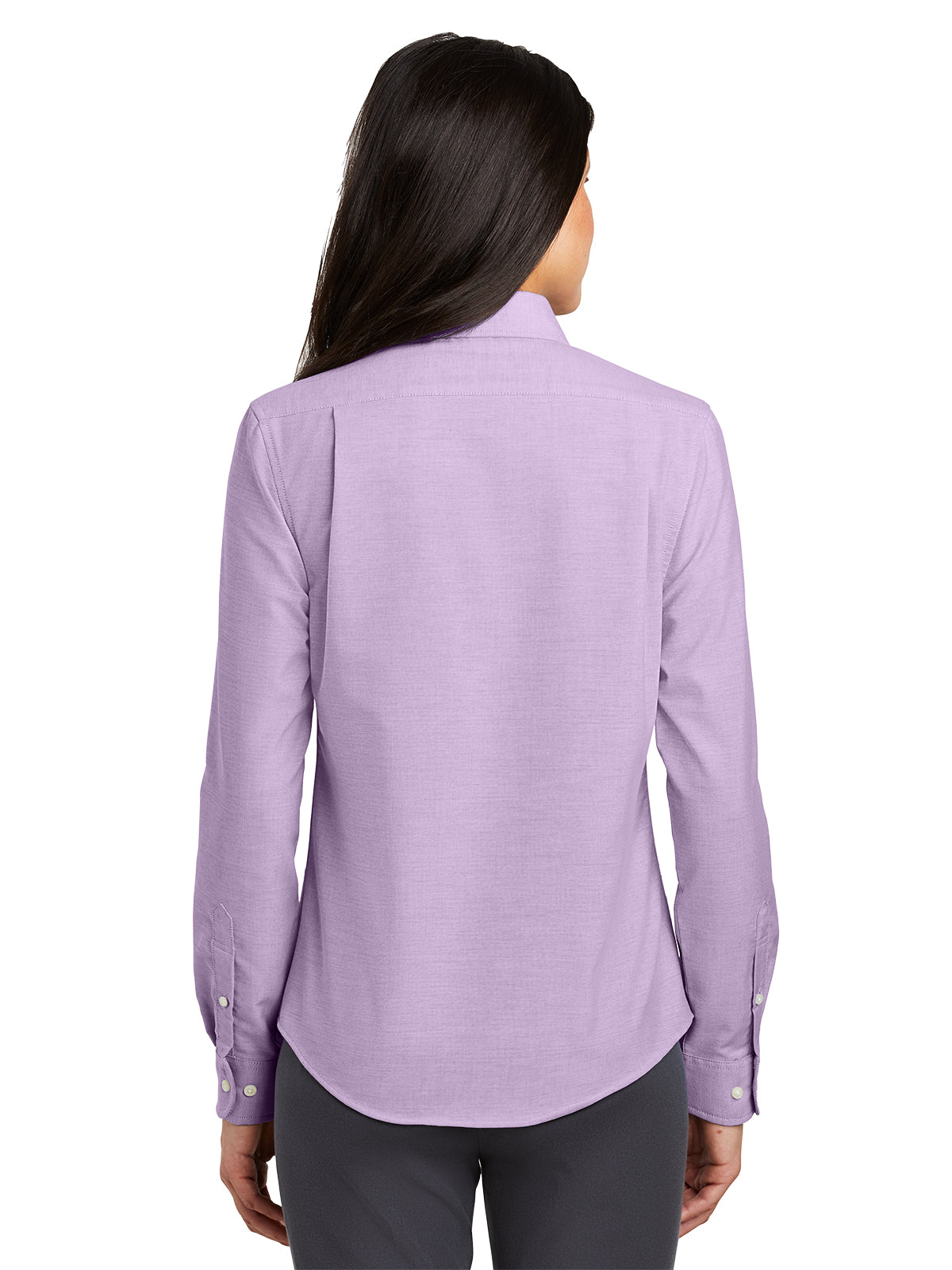 Women's Oxford Button Up Shirt - L658 - Soft Purple