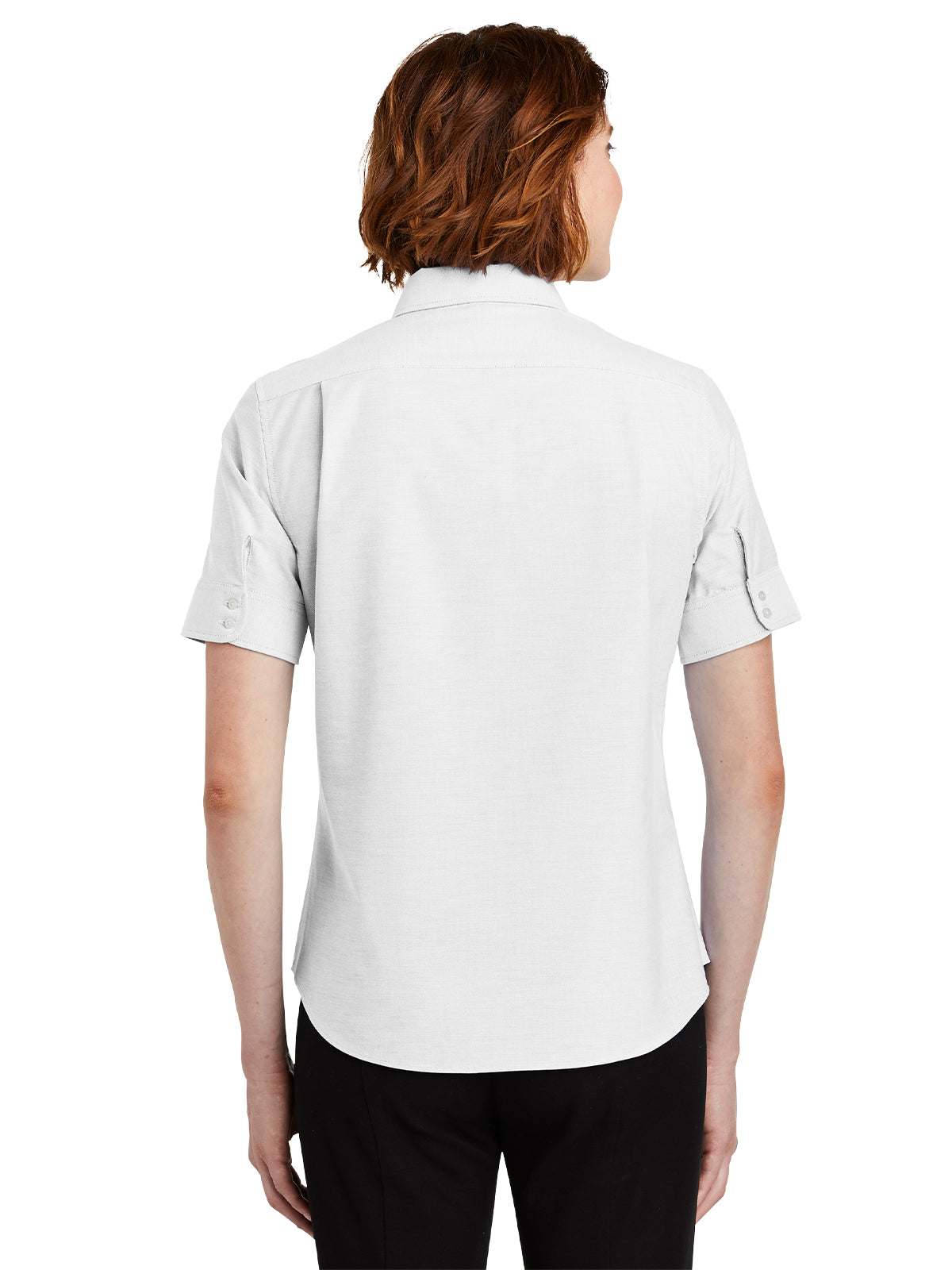 Women's Short Sleeve Oxford Shirt - L659 - White