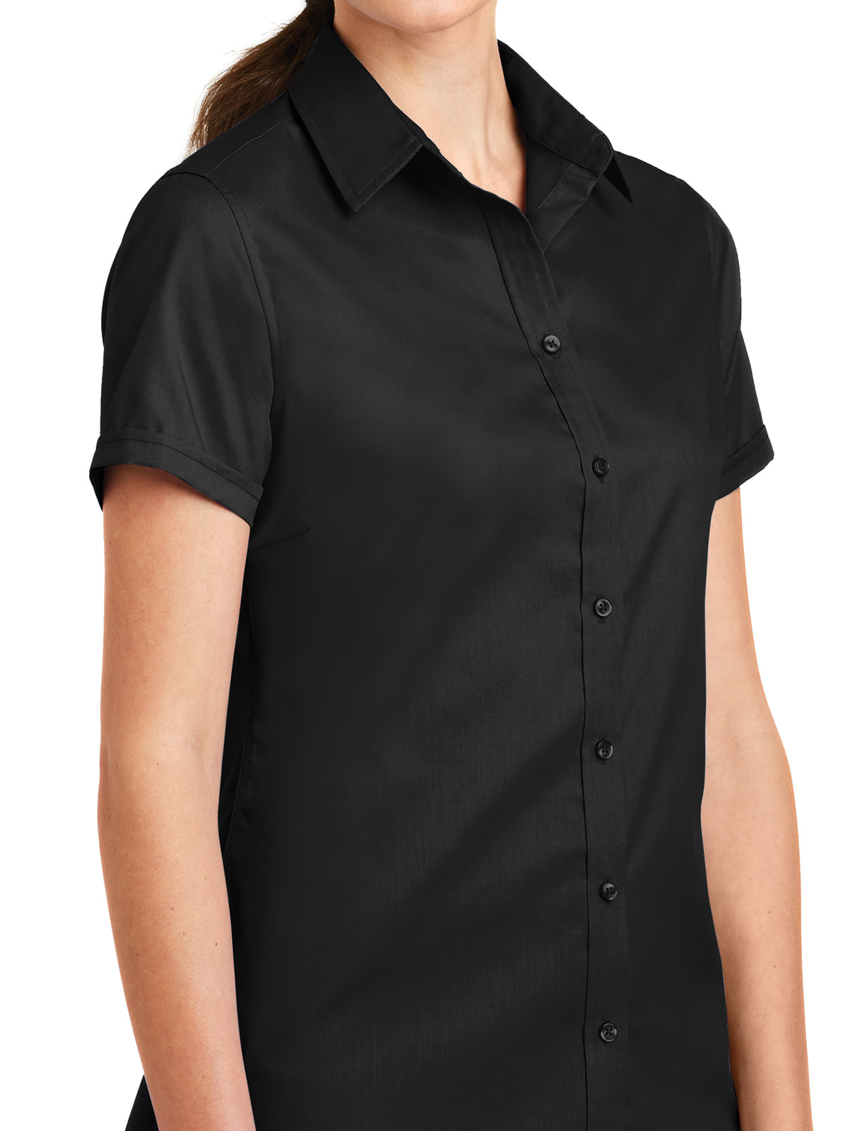 Women's Wrinkle Resistant Shirt - L664 - Black