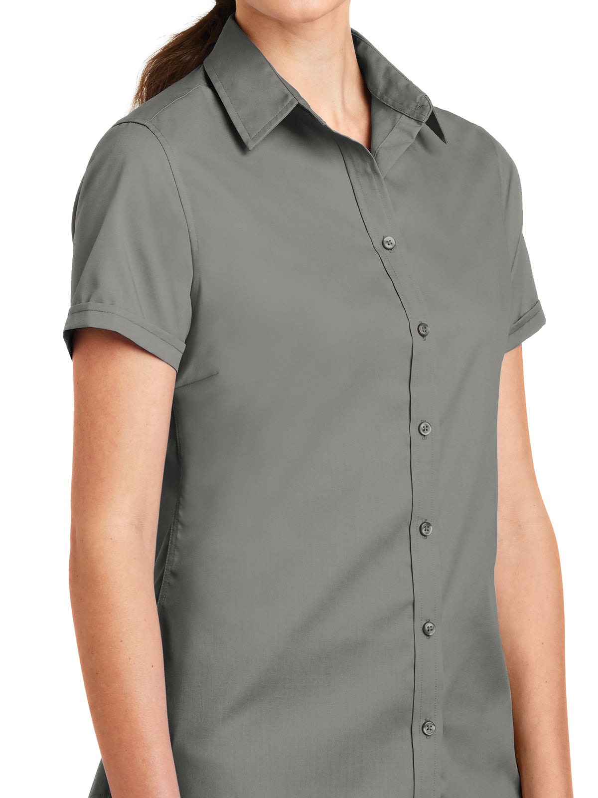 Women's Wrinkle Resistant Shirt - L664 - Monument Grey