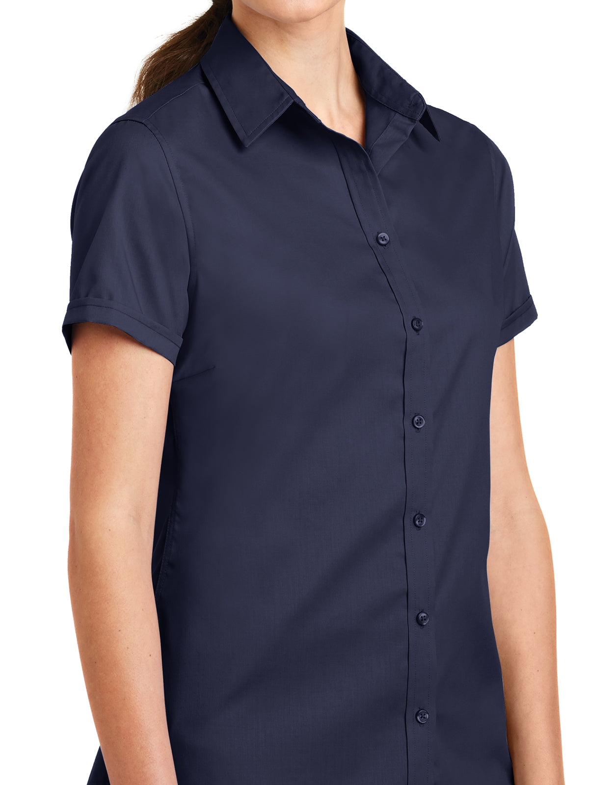 Women's Wrinkle Resistant Shirt - L664 - True Navy
